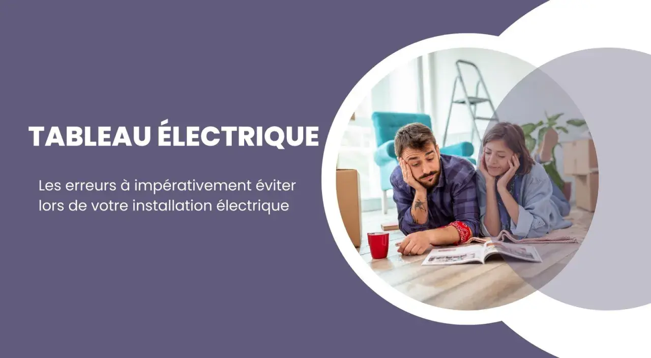Un couple perplexe lit un guide sur le tableau électrique, le va et vient des idées pour leur installation.