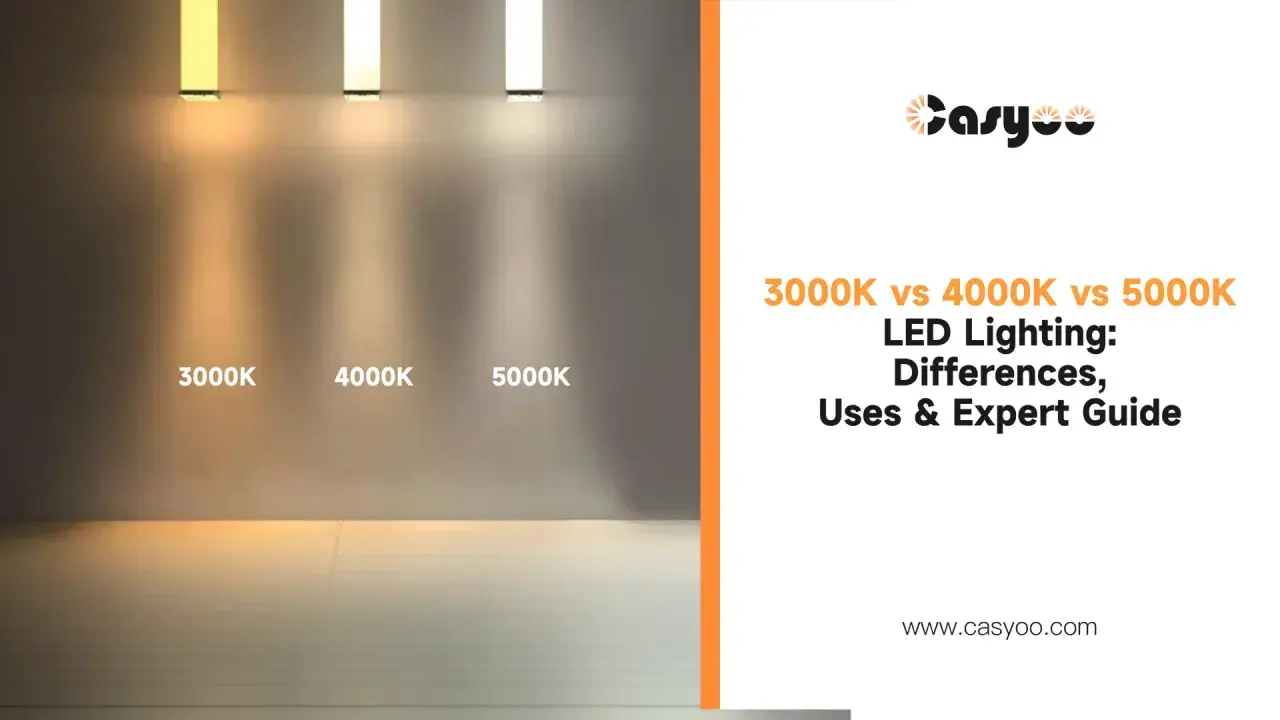 Comparaison de la **4000k couleur** de l'éclairage LED : 3000K, 4000K et 5000K. Guide des différences et utilisations.