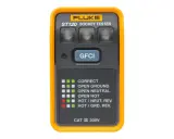 Testeur de prise Fluke ST120 pour savoir comment tester une prise électrique. Indique les défauts : terre ouverte, neutre ouvert, etc.