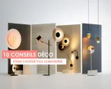 Collection de luminaires modernes, du lampadaire au suspension, pour un éclairage électrique design.
