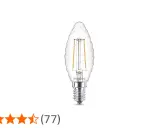 Ampoule torsadée Philips au design élégant, avec filaments LED apparents pour une touche vintage.