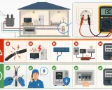 Schéma électrique domestique : vérification du voltage prise France, dangers et bonnes pratiques.