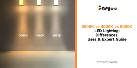 Comparaison de la **4000k couleur** de l'éclairage LED : 3000K, 4000K et 5000K. Guide des différences et utilisations.