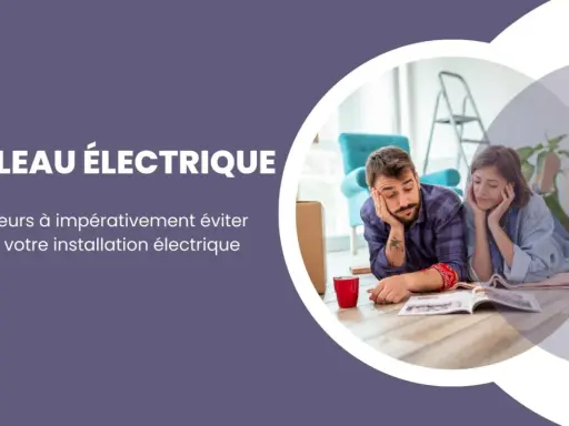 Un couple perplexe lit un guide sur le tableau électrique, le va et vient des idées pour leur installation.