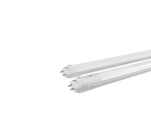 Deux tubes néon 120 cm, prêts à éclairer votre espace avec une faible consommation d'énergie.